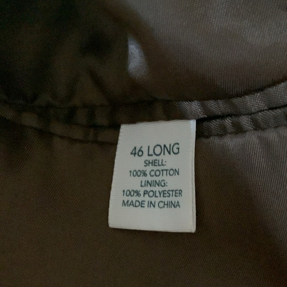 Saddlebred brown corduroy blazer suit jacket size 40 Long - Picture 4 of 4